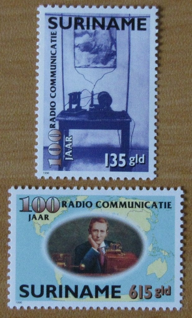 Rep-Suriname 883-884 serie radio communicatie., Verzenden, Postfris