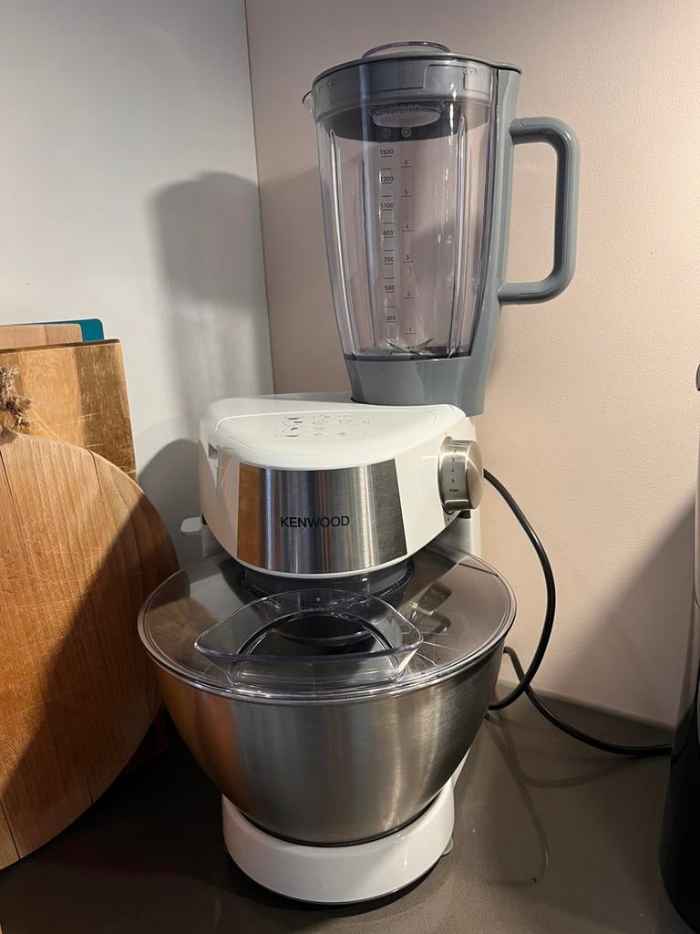 Kenwood Keukenmachine met Blender en Foodprocessor, Ophalen, 1 tot 2 liter, 3 snelheden of meer, Zo goed als nieuw