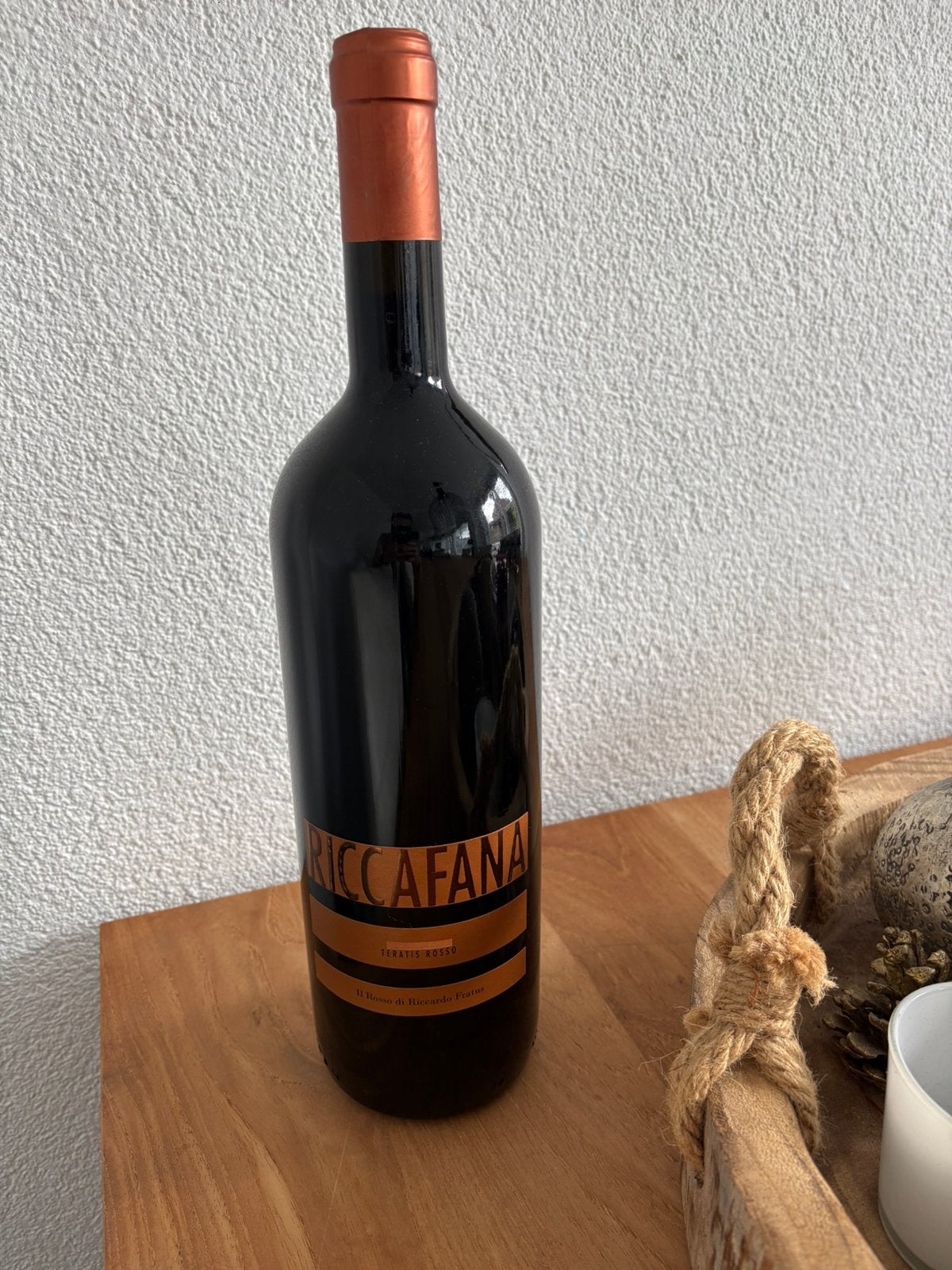 Riccafana Teratis Rosso 1,5 liter, Ophalen of Verzenden, Nieuw, Italië, Rode wijn