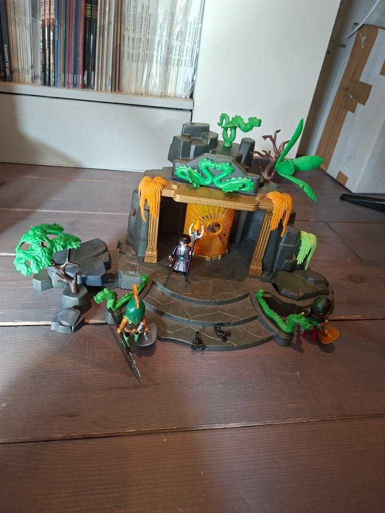 Playmobil setje groene drakentempel, Complete set, Overige typen, Ophalen of Verzenden, Zo goed als nieuw