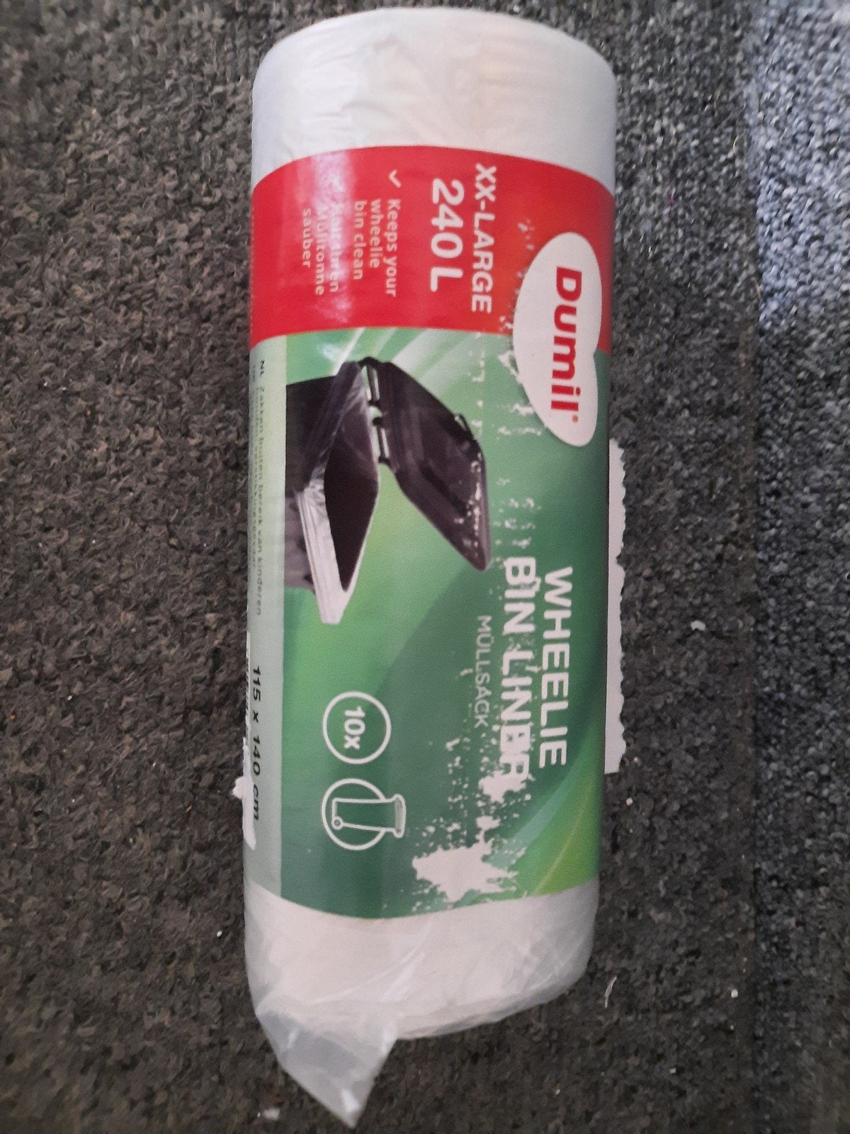 29 rollen Dumil XXL-grote 240L afvalzakken (115x140cm), Huis en Inrichting, Woonaccessoires | Prullenbakken, Ophalen of Verzenden