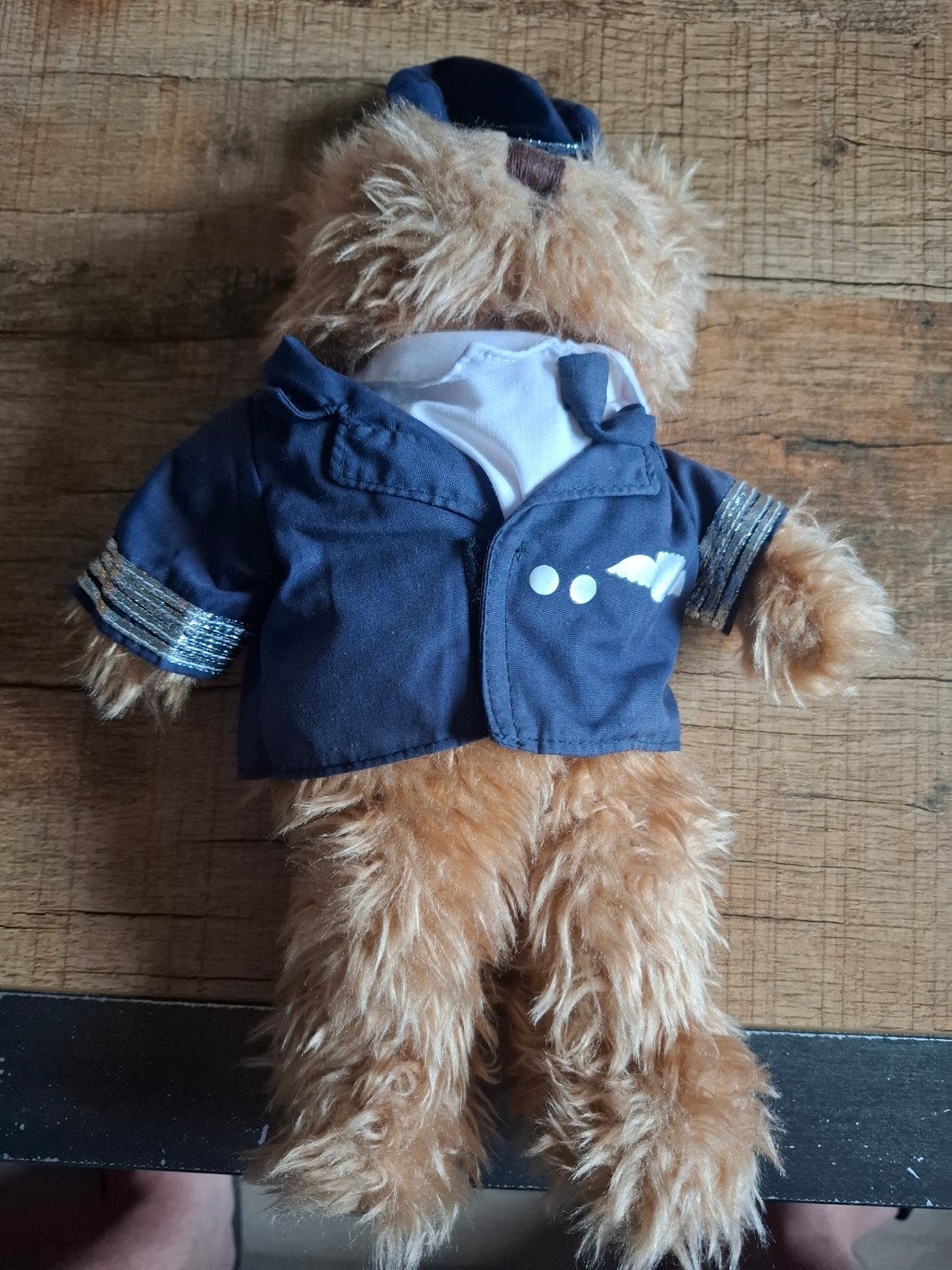 Russ Berrie Teddybeer Piloot - Zo goed als nieuw, Overige karakters, Beer, Ophalen of Verzenden, Zo goed als nieuw
