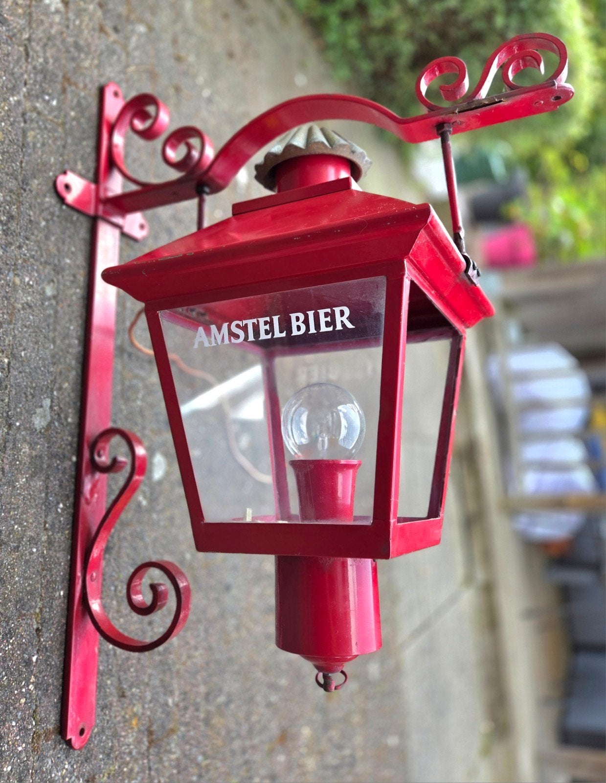 Amstel Bier gevel lantaarn / Licht reclame, Ophalen, Gebruikt, Overige typen, Amstel