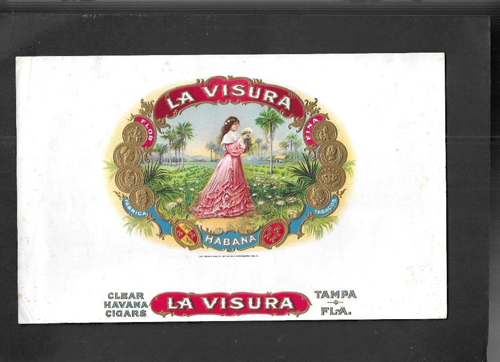 Banana60Etiket scan V4587, Verzamelen, Ophalen of Verzenden, Gebruikt, Sigarenbandjes