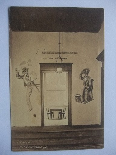 P281 Leiden - Zweetkamertje Universiteit - 1913, Verzenden, Voor 1920, Gelopen, Zuid-Holland