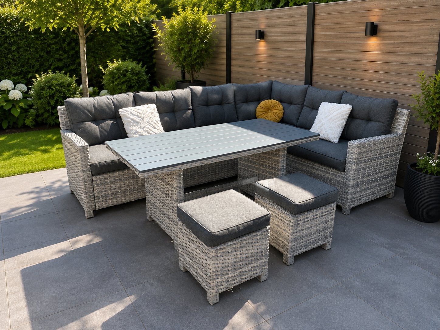✅Prachtige Garden Impressions Loungeset Tuinset✅, Ophalen, Zo goed als nieuw, Wicker, Bank