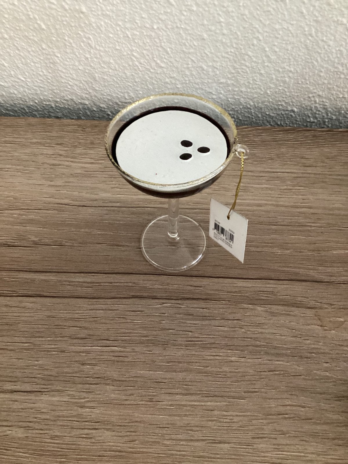 Blokker kerstornament/kerstbal/kersthanger Espresso Martini, Ophalen of Verzenden, Nieuw