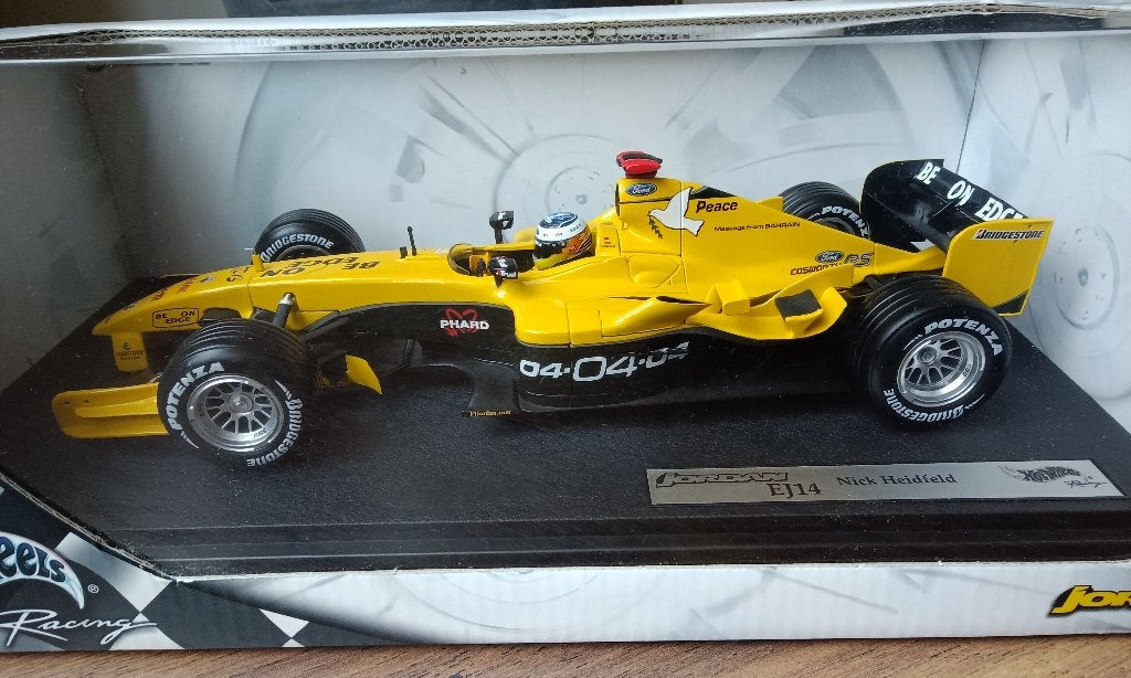 Hot Wheels Jordan EJ14 N. Heidfeld 2004 F1 1/18, Ophalen of Verzenden, Nieuw, Auto, Hot Wheels