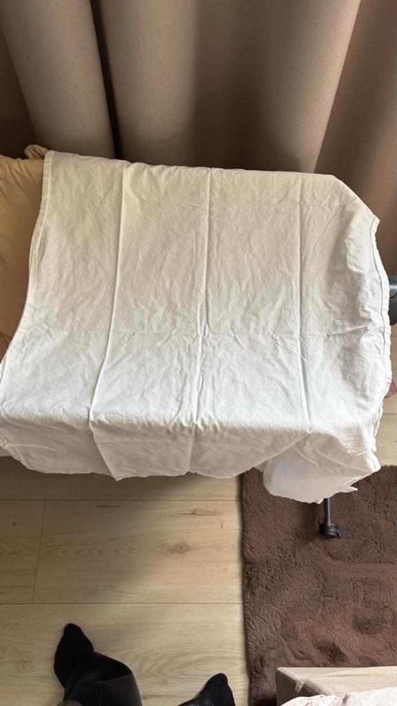 Kinderkraft NESTE UP2 Co-sleeper 2-in-1 Beige + lakens, Ophalen of Verzenden, Zo goed als nieuw, Wieg