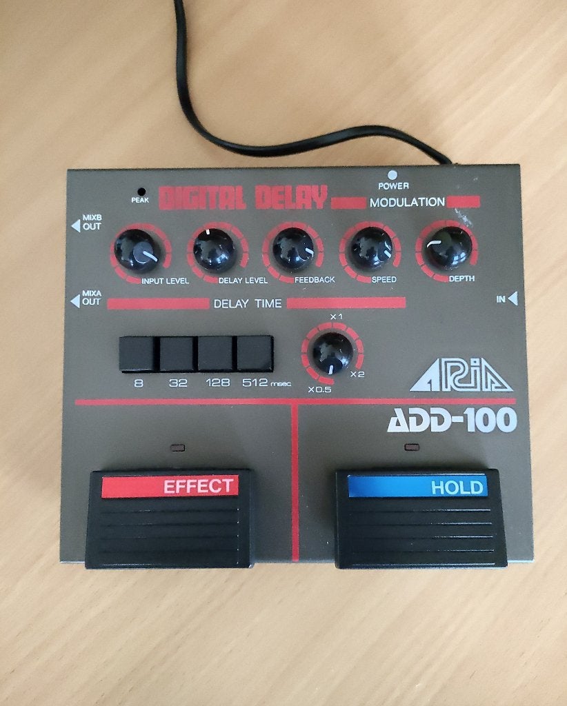 Aria ADD-100 Digital Delay, Muziek en Instrumenten, Effecten, Ophalen of Verzenden, Gebruikt, Delay of Echo