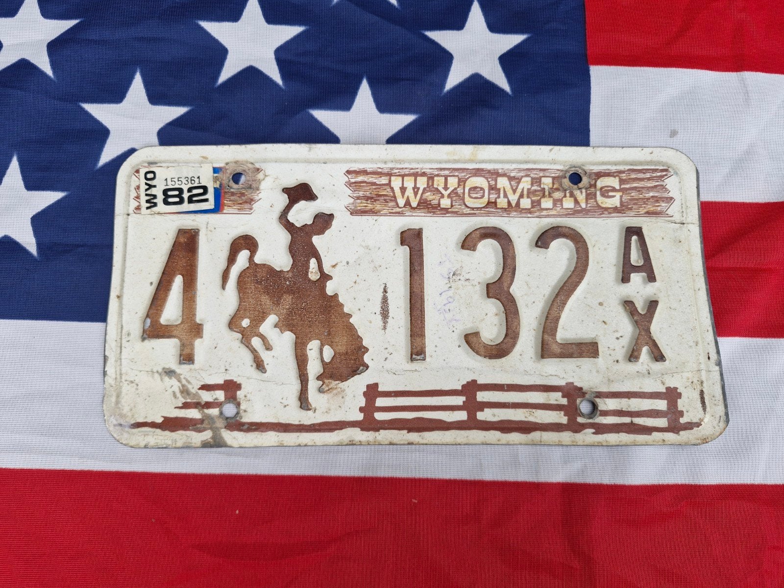 P・スミンテウス（1メス、ワイオミング州/アメリカ） ≥ Kentekenplaat Wyoming USA Nummerplaat nummerbord License VS
