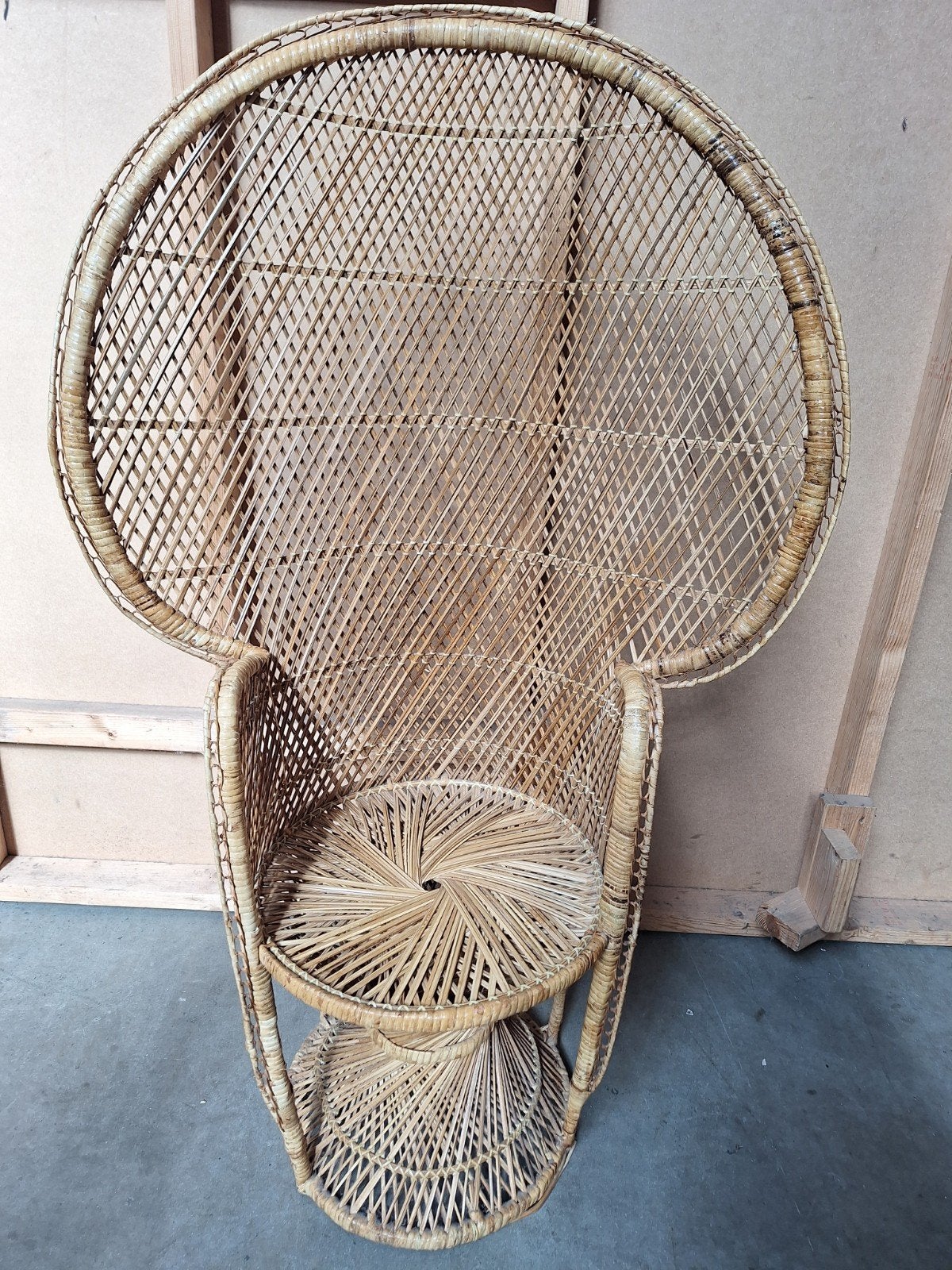 vintage pauwenstoel voor de sier, Ophalen, Huis en Inrichting