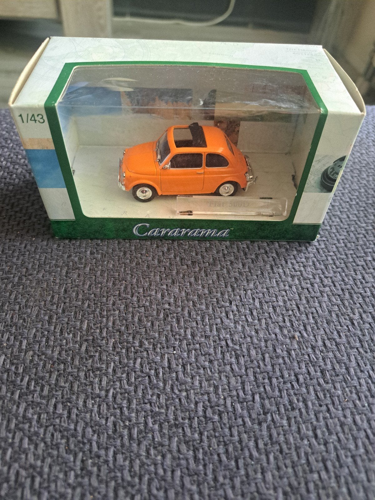 Fiat 500 d open dak, Hobby en Vrije tijd, Modelauto's | 1:43, Overige merken, Auto, Ophalen of Verzenden, Zo goed als nieuw
