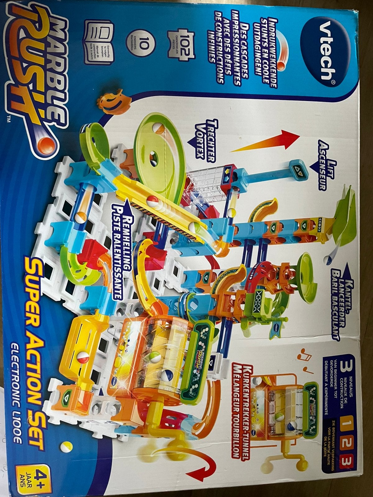 VTech Marble Rush Super Action Set knikkerbaan, Ophalen, Zo goed als nieuw, 4 tot 6 jaar