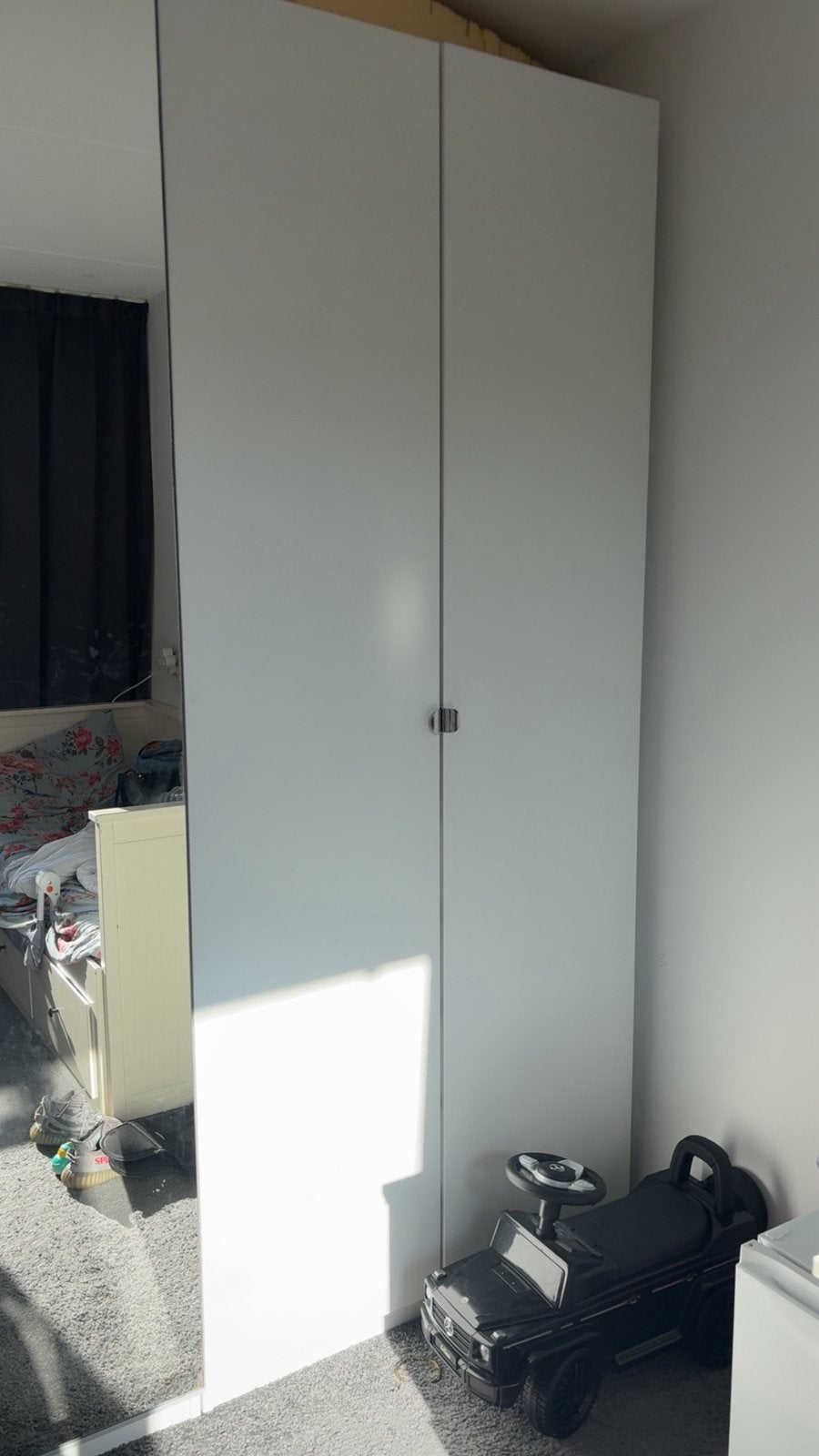 Ikea pax kast, 100 tot 150 cm, 200 cm of meer, Eikenhout, Zo goed als nieuw