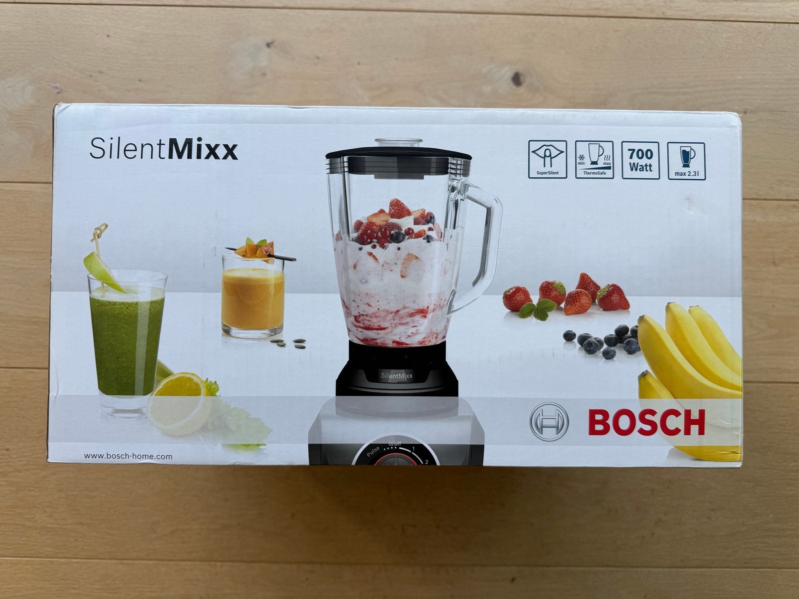 Bosch SilentMixx Blender MMB42G0B - Nieuw in doos, Ophalen of Verzenden, Nieuw, Blender