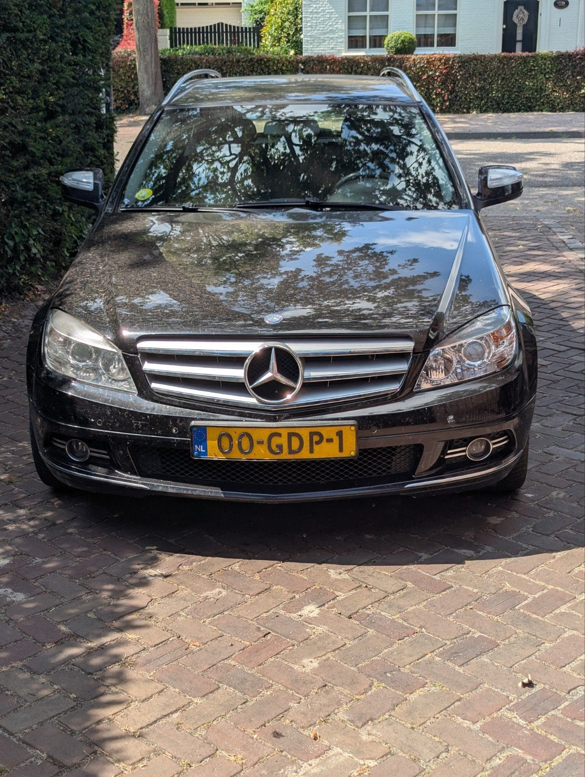 Mercedes-Benz C-Klasse 1.8 C180 Kompr. Estate AUT 2008 Zwart, Auto's, Mercedes-Benz, Automaat, Achterwielaandrijving, 1800 kg