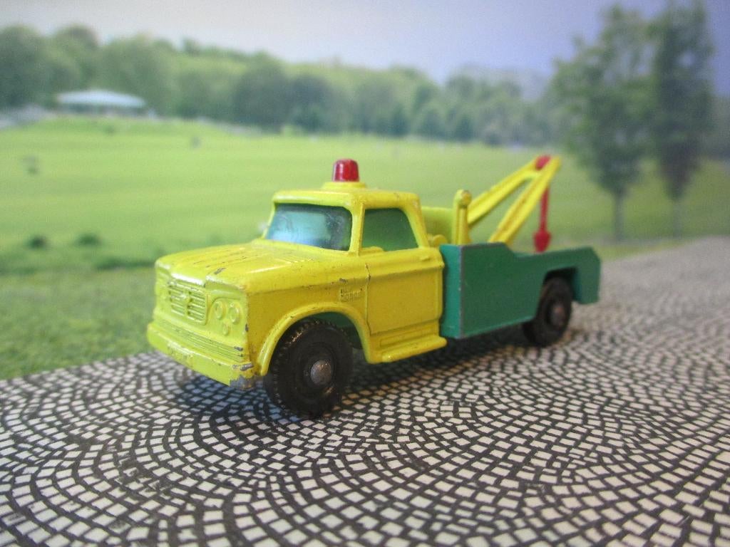 1/85 Dodge BP Takelwagen Lesney Matchbox No.13 1965-1969 NM, Ophalen of Verzenden, Gebruikt, Bus of Vrachtwagen