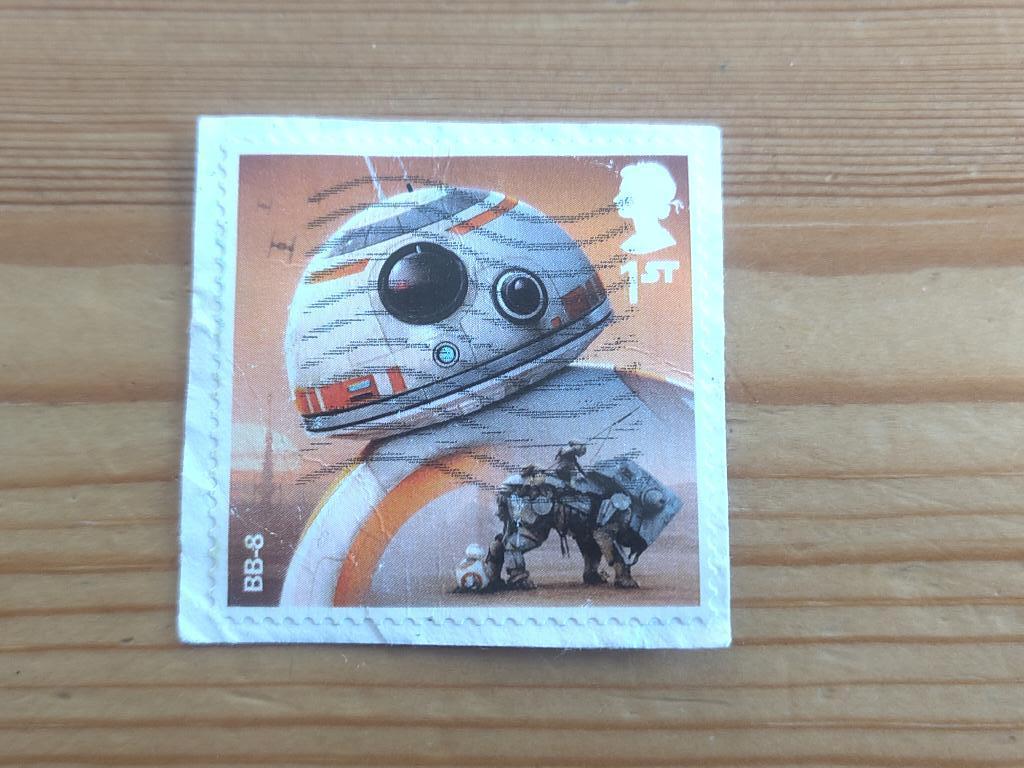 Engeland recent star wars BB-8, Postzegels en Munten, Ophalen of Verzenden, Gestempeld