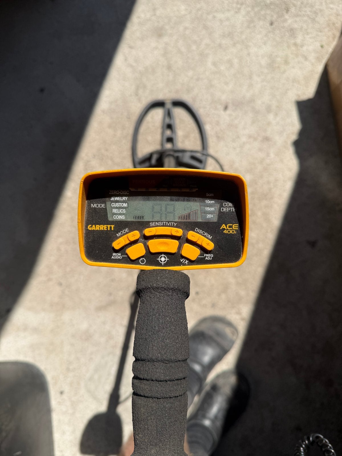 Garrett ACE 400i Metaaldetector - Zo goed als nieuw, Ophalen, Garrett, Meer dan 30 cm, Zo goed als nieuw