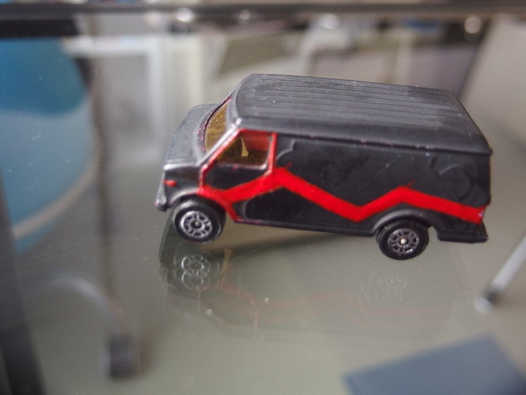Corgi Junior Chevrolet Van handgeschilderd (A-team) (1977), Ophalen of Verzenden, Gebruikt, Auto