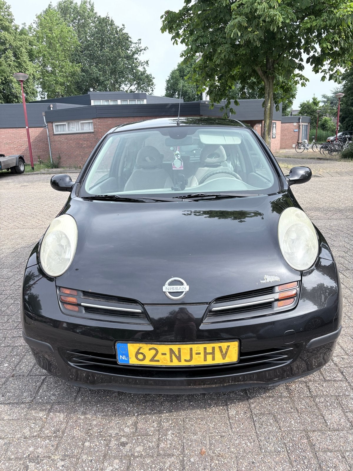 Nissan Micra 1.4 3DR 2003 Zwart, Auto's, 31 €/maand, 4 cilinders, Zwart, Origineel Nederlands