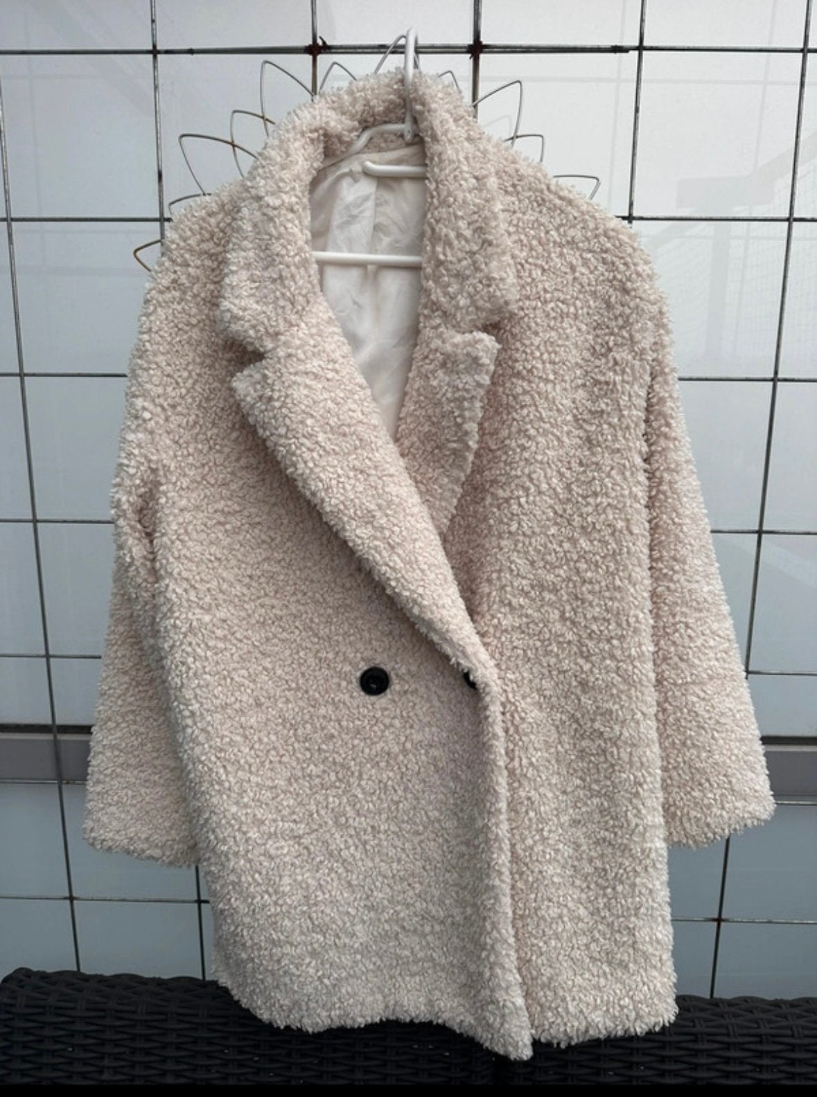 Teddy jas S/M – fluffy herfstjas, Ophalen of Verzenden, Gedragen, Overige kleuren