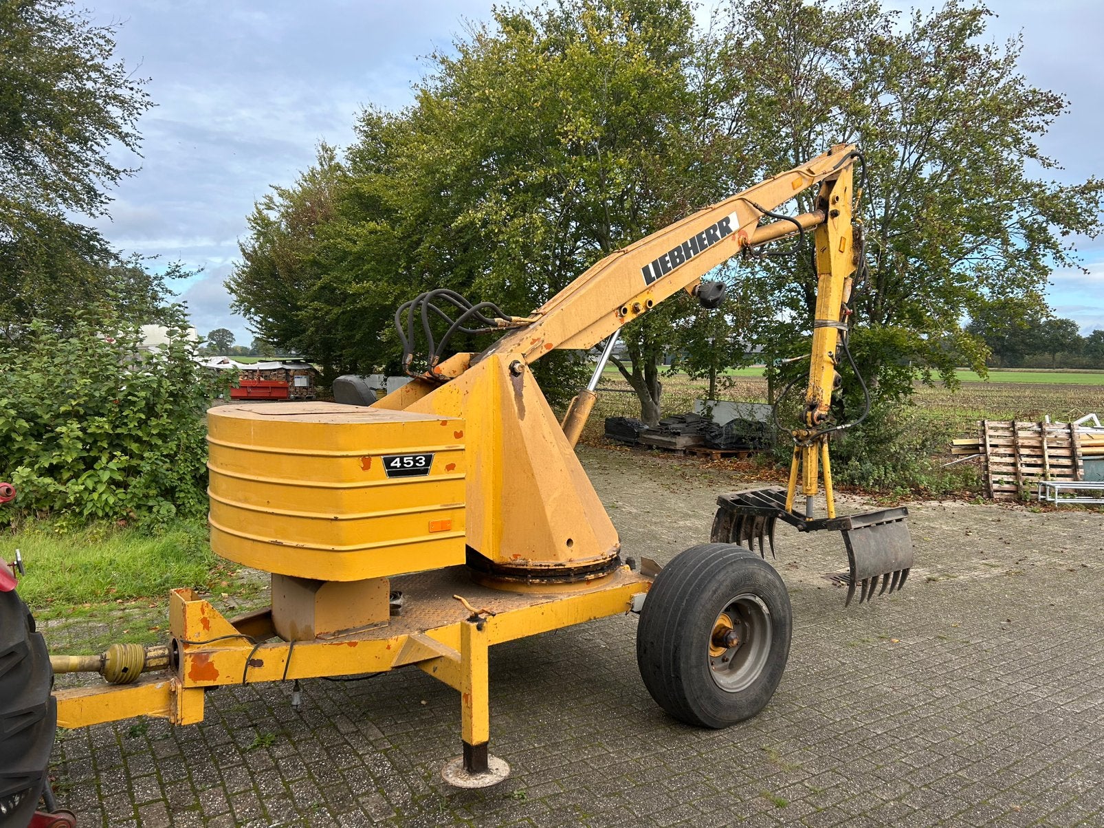 Mooie getrokken hydraulische kraan, Ophalen, Grondbewerking