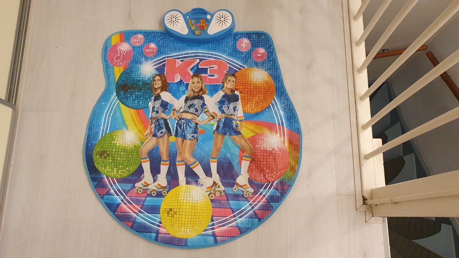 Dansmat K3 met spelletjes, geluid en licht, Ophalen of Verzenden