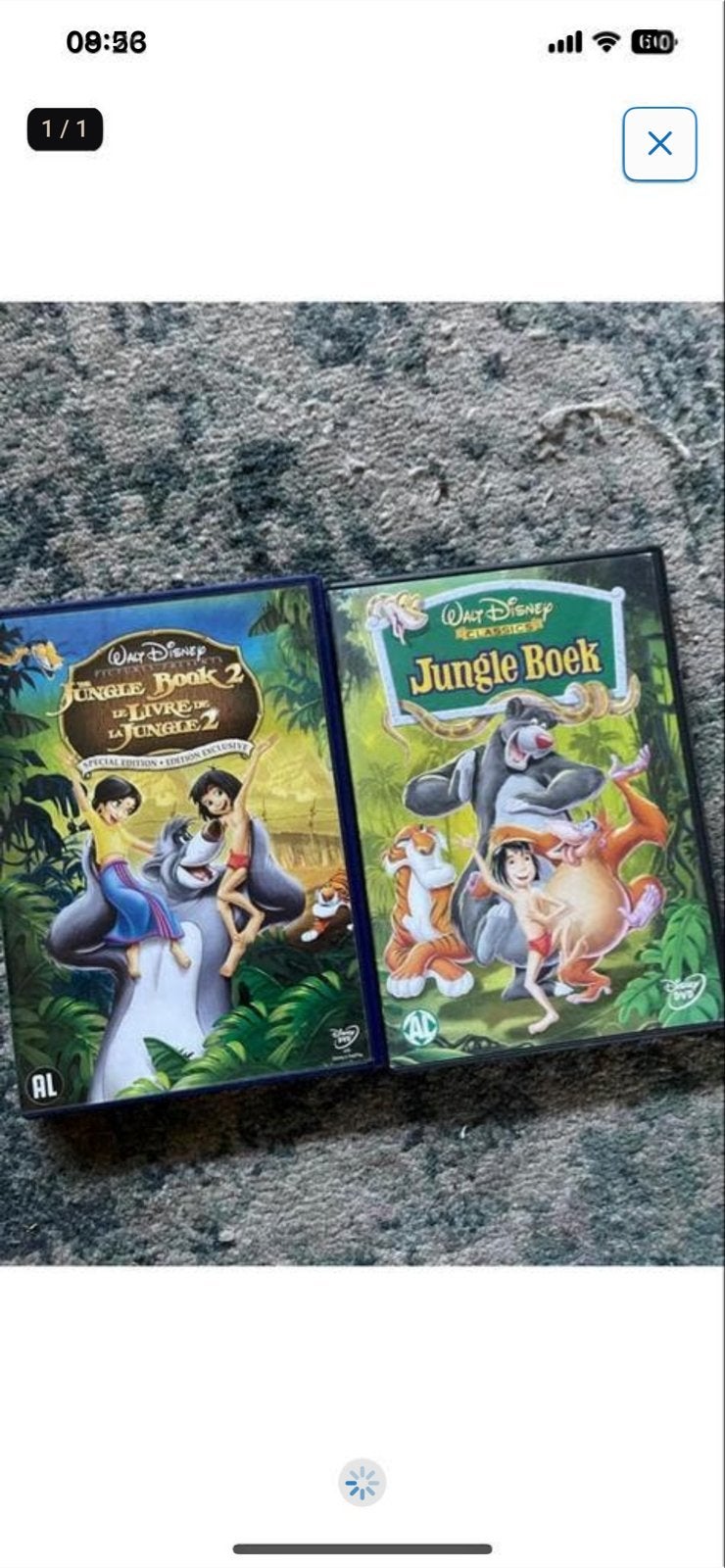 Jungle Boek & Jungle Boek 2 DVD - Disney Classics, Gebruikt, Animatie, Alle leeftijden, Film