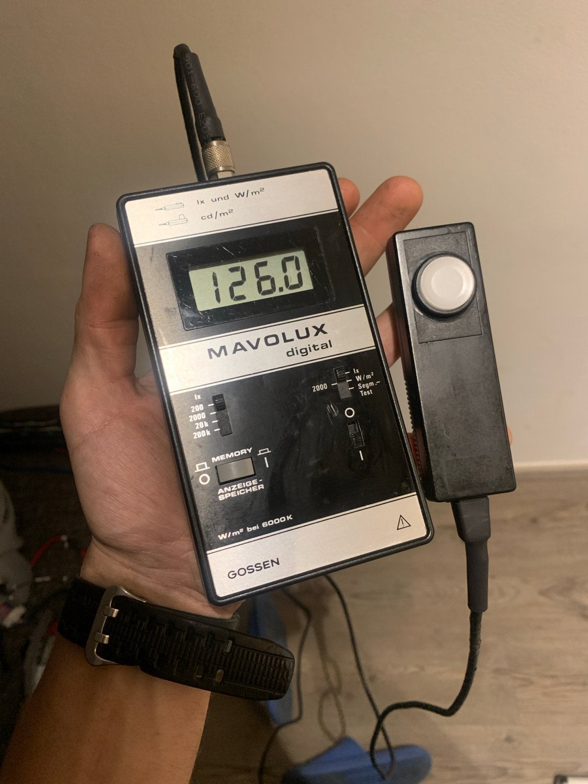Gossen Mavolux Digital Luxmeter - Lichtmeter, Doe-het-zelf en Verbouw, Ophalen of Verzenden, Gebruikt, Licht