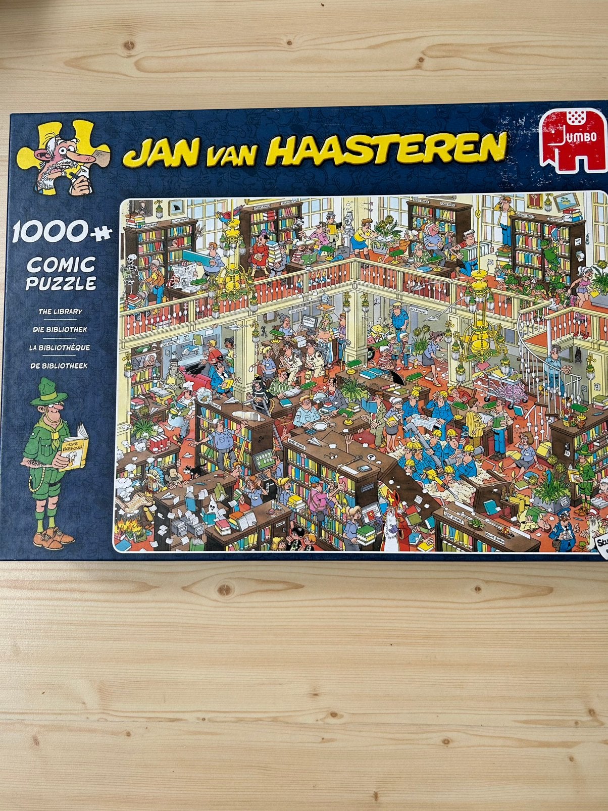 Jan van Haasteren de bibliotheek., Ophalen, 500 t/m 1500 stukjes, Zo goed als nieuw
