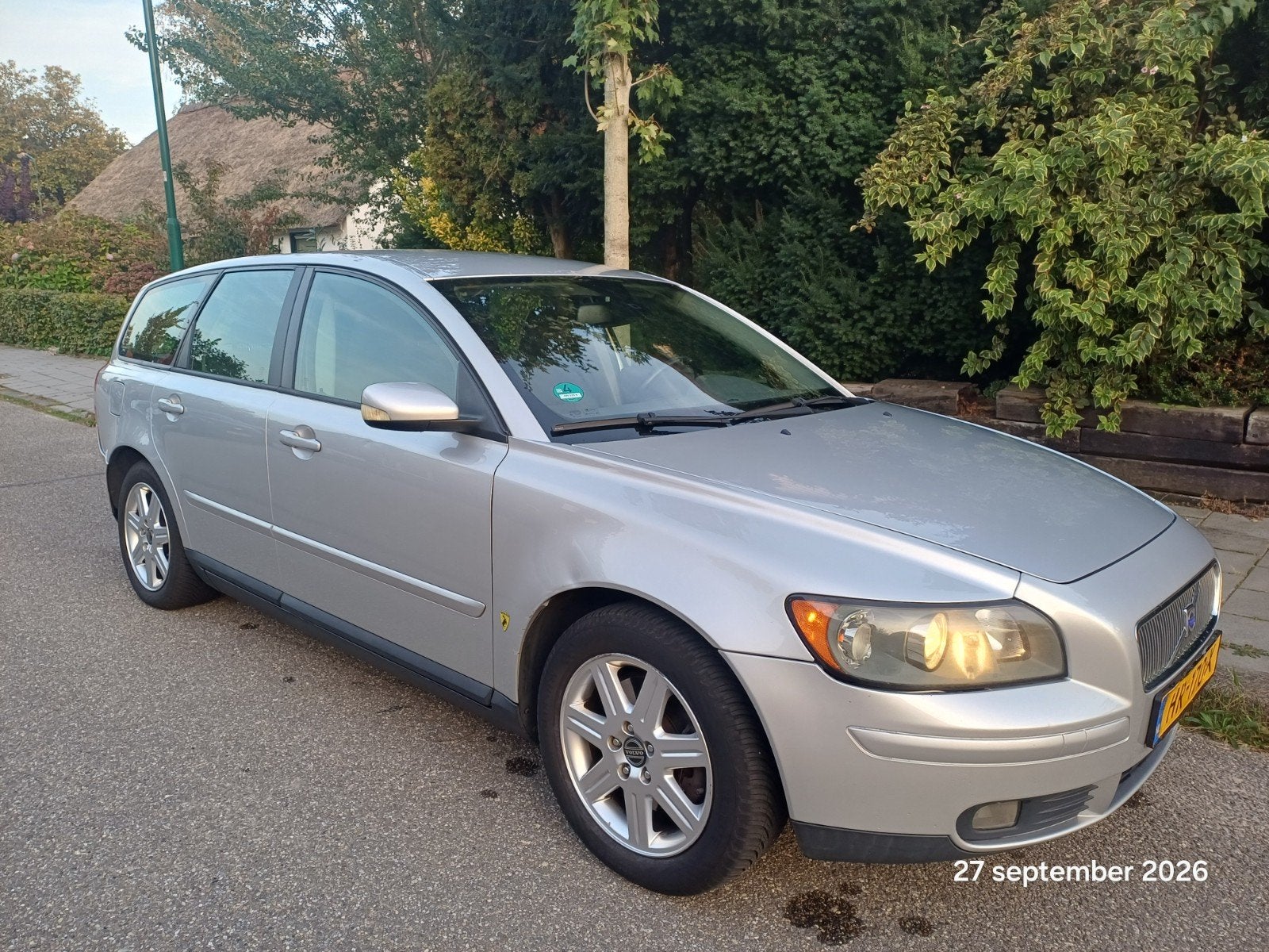 Volvo V50 2.4 170PK 2005 Grijs LPG, Voorwielaandrijving, Stof, Elektrische ramen, Grijs