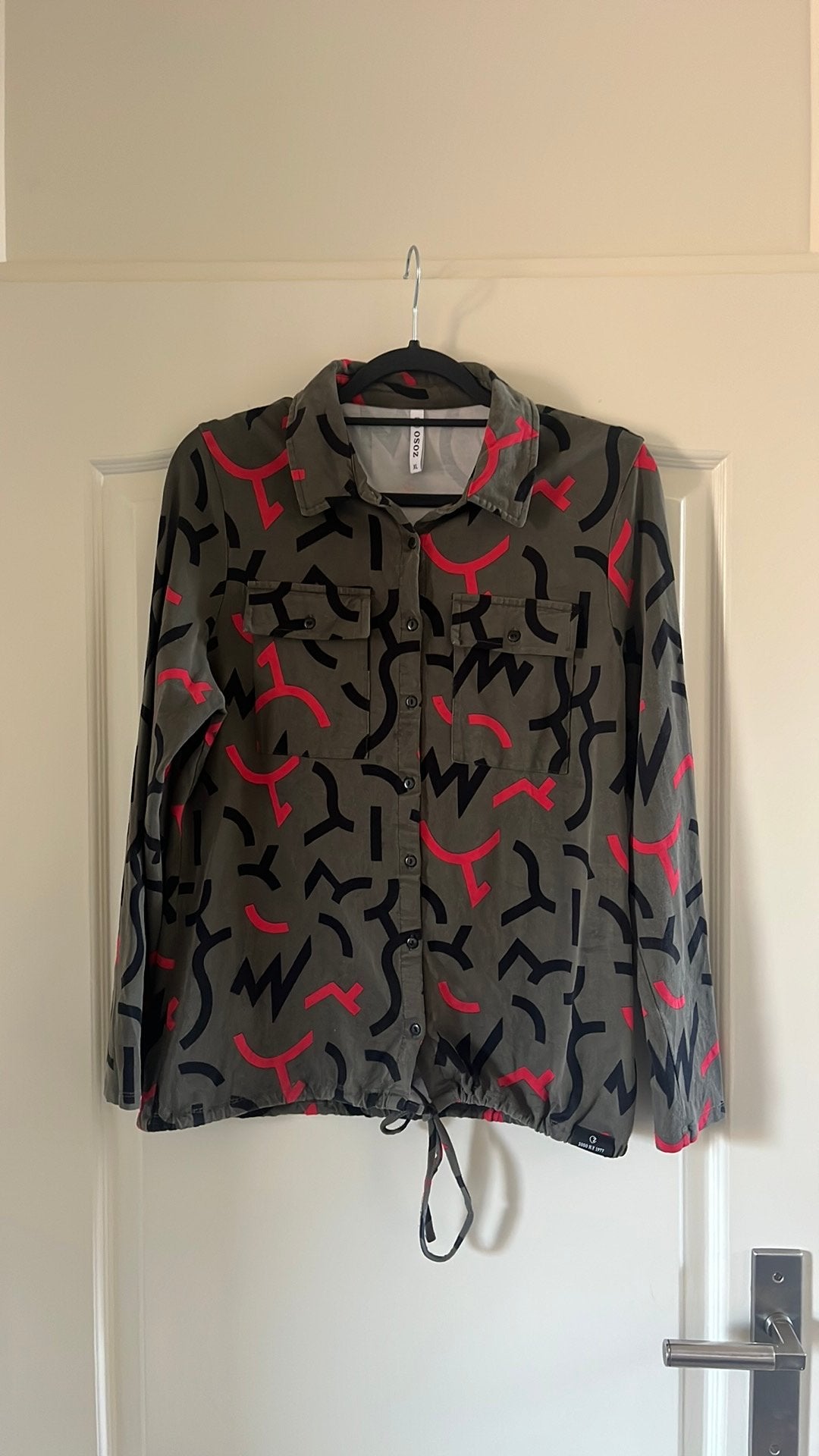 Zoso blouse xl groen met kleuren, Ophalen of Verzenden, Zo goed als nieuw, Maat 46/48 (XL) of groter, Groen