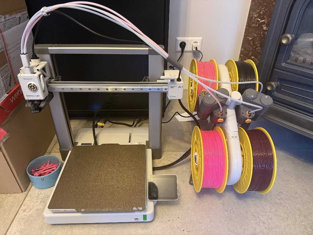 Bambu Lab A1 Combo 3D printer 1 week oud, Nieuw, Ophalen of Verzenden, Filament, Ingebouwde Wi-Fi