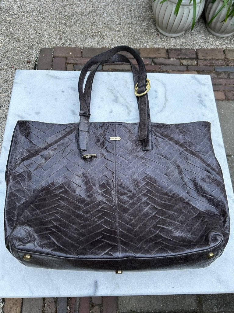 dames tas Picard, Ophalen of Verzenden, Zo goed als nieuw, Bruin, Shopper