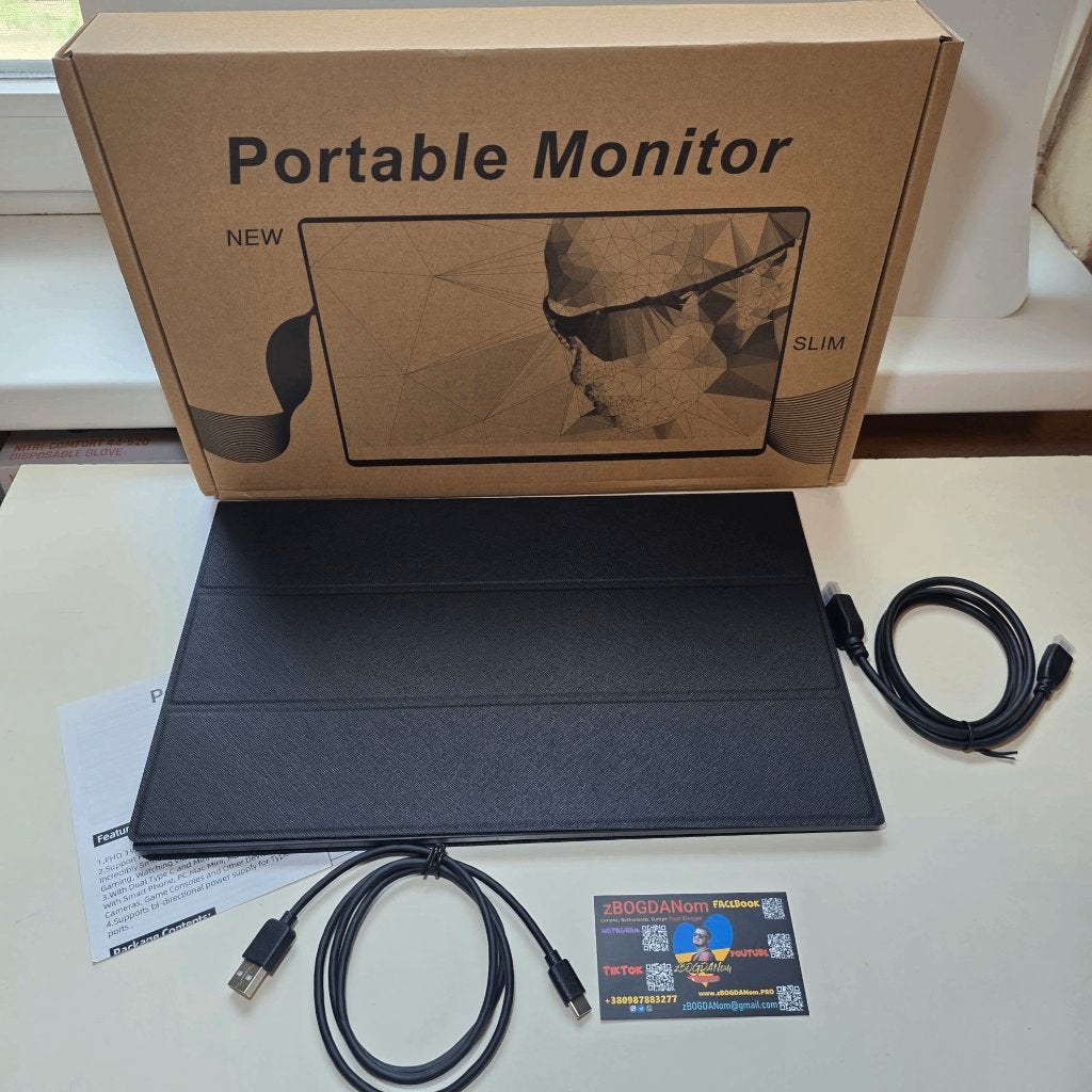 15.4 Inch PORTABLE Monitor for LAPTOP Computer, PlayStation, Computers en Software, Monitoren, IPS, HDMI, Full HD, Ophalen of Verzenden