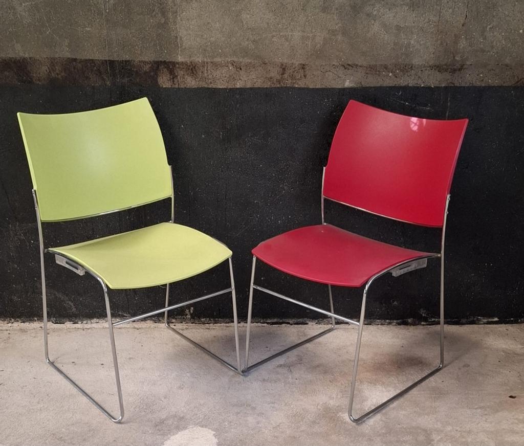 84 x Casala curvy stoelen vergaderstoelen kantine kantoor, Ophalen of Verzenden, Zo goed als nieuw, Kunststof, Vijf, Zes of meer stoelen