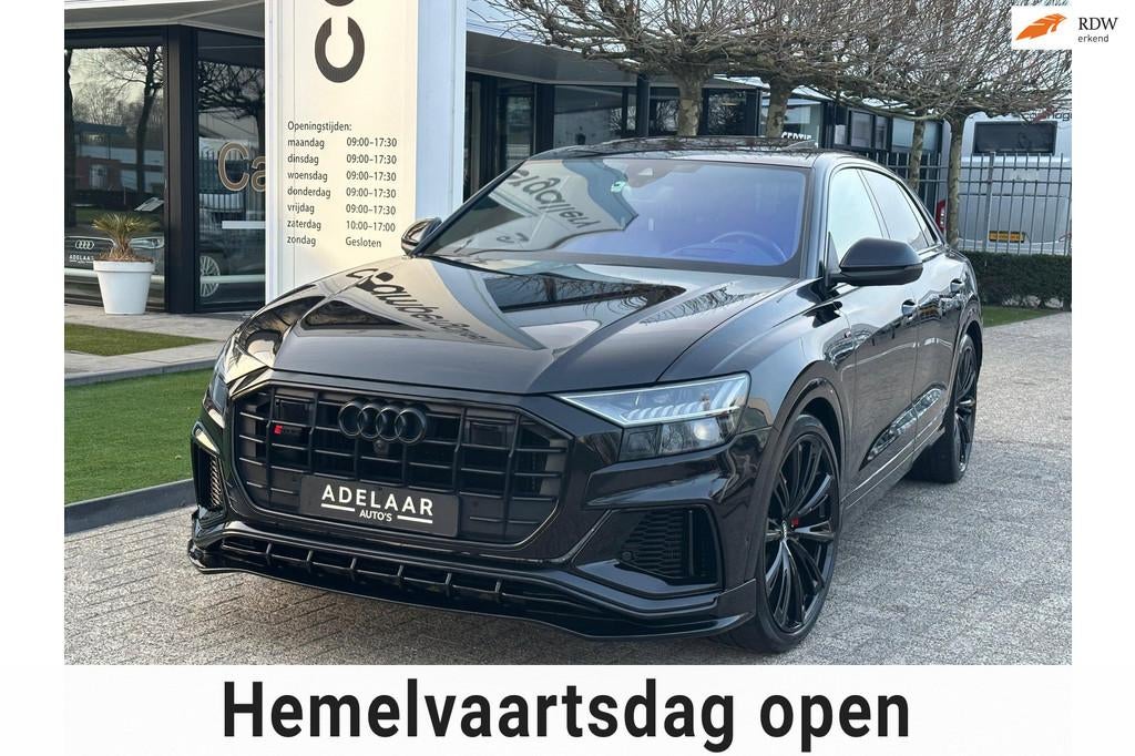 Audi Q8 50 TDI S-LINE, PANORAMADAK, CARPLAY, LUCHTVERING, B&, Automaat, Q8, Zwart, Bedrijf