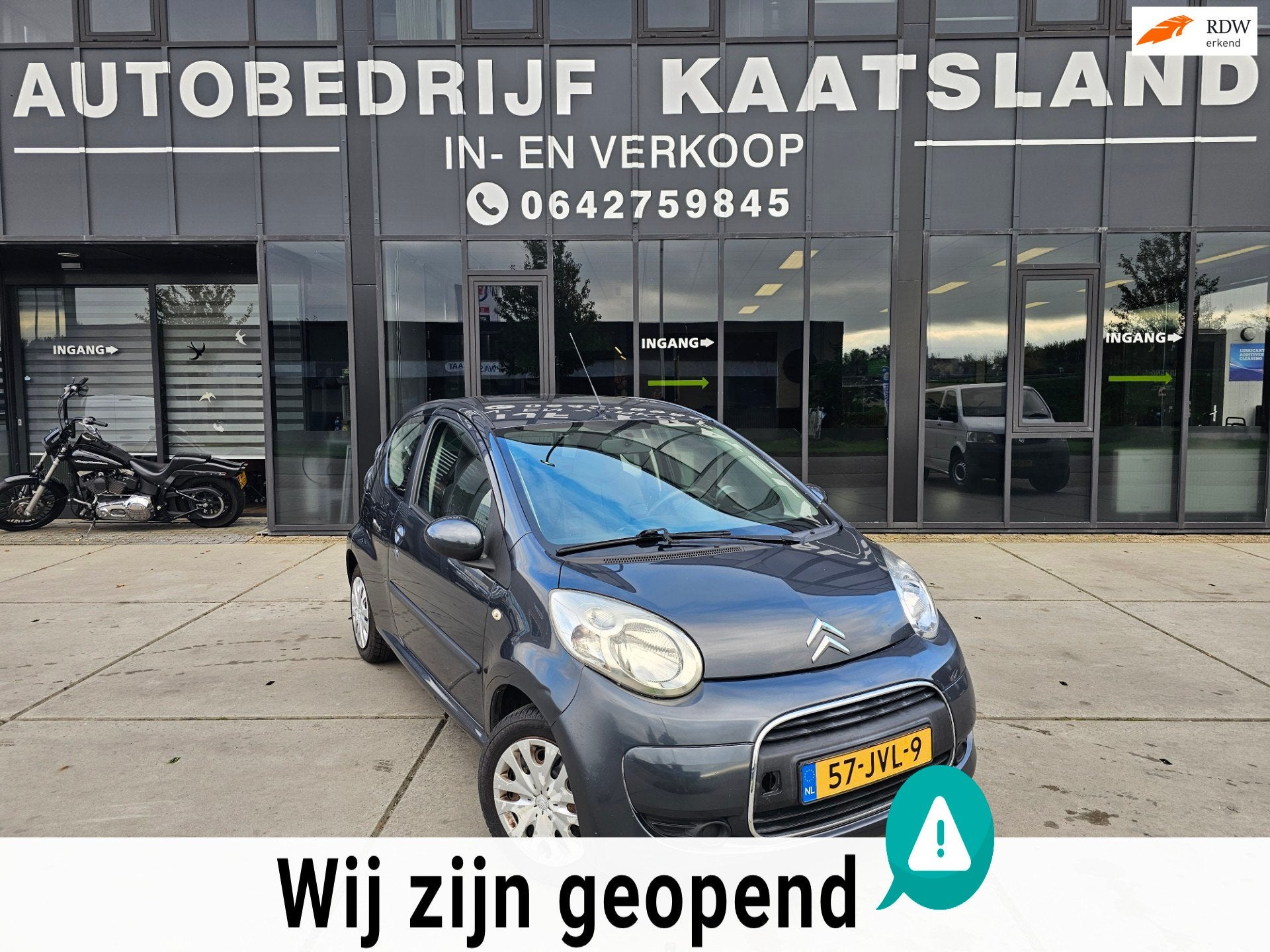 Citroen C1 1.0-12V Ambiance - Electr Ramen - Stuurbekrachtig, Voorwielaandrijving, Stof, Gebruikt, Zwart