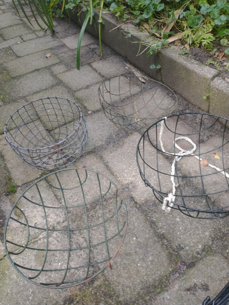 draadmanden, Ophalen, Gebruikt