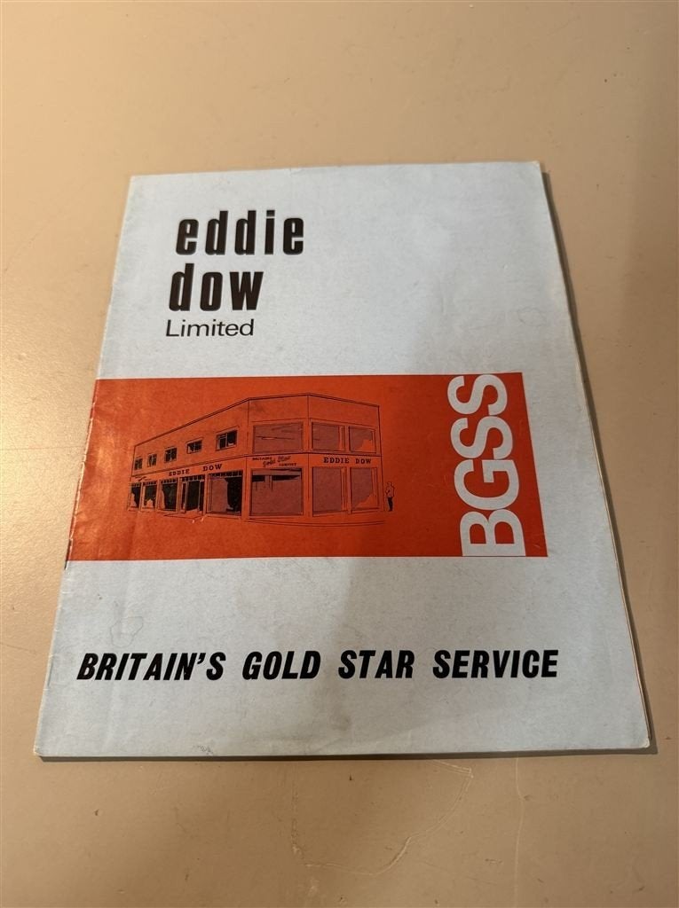 Eddie Dow Ltd BSA Gold Star Service Historie, Ophalen of Verzenden, Zo goed als nieuw, Overige merken