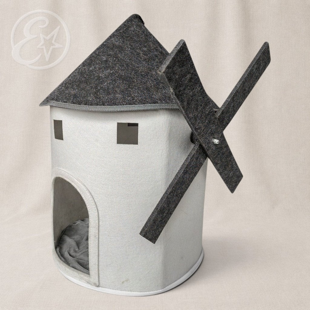 Vilten dierenhuisje in de vorm van een molen, Verzenden, Zo goed als nieuw, Vilt