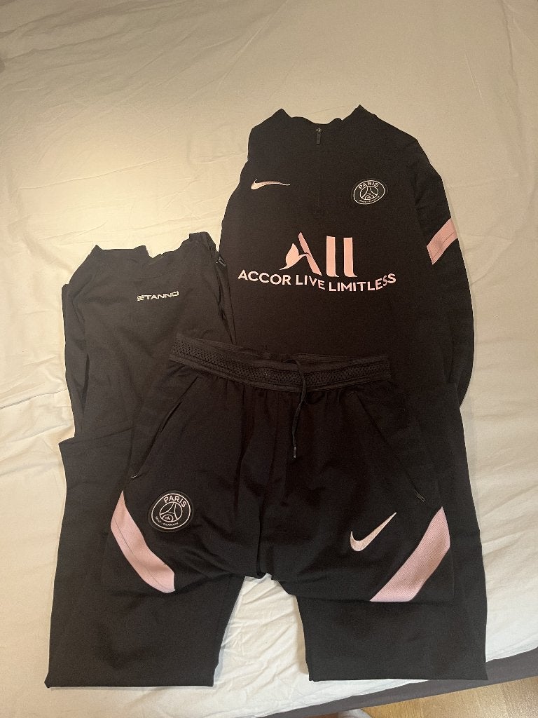 trainingspak maat (176) PSG, Blauw, Ophalen of Verzenden, Voetbal, Gedragen