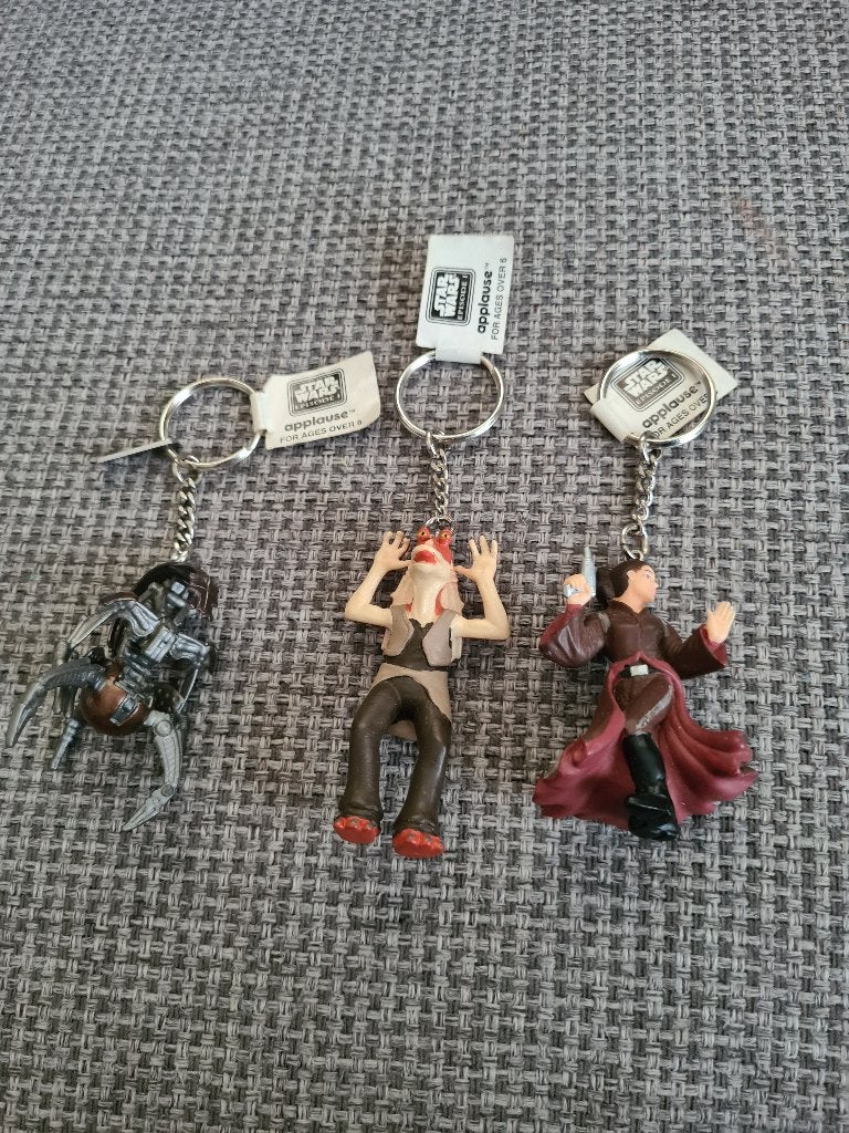 Star wars vintage sleutelhangers applause met pvc poppetjes, Gebruiksvoorwerp, Applause, Nieuw, Ophalen of Verzenden