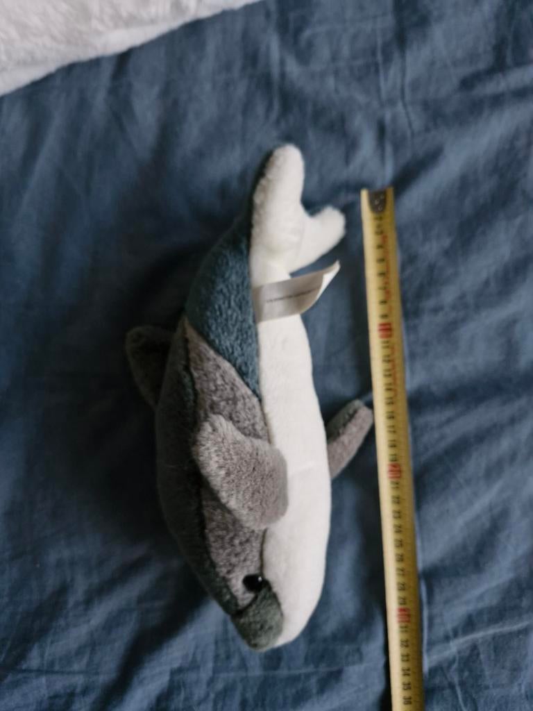 2 Dolfijn Knuffels & 1 Dolfijn Sleutelhanger, Ophalen, Gebruikt, Overige typen, Grijs