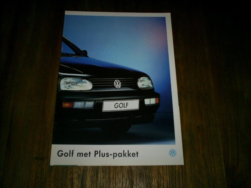 VW Golf Met Plus Pakket 4 / 1993 12 pag., Boeken, Ophalen of Verzenden, Zo goed als nieuw, Volkswagen
