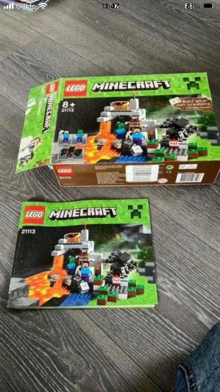Lego minicraft set  num 211113, Minecraft, Lego, Ophalen of Verzenden, Zo goed als nieuw