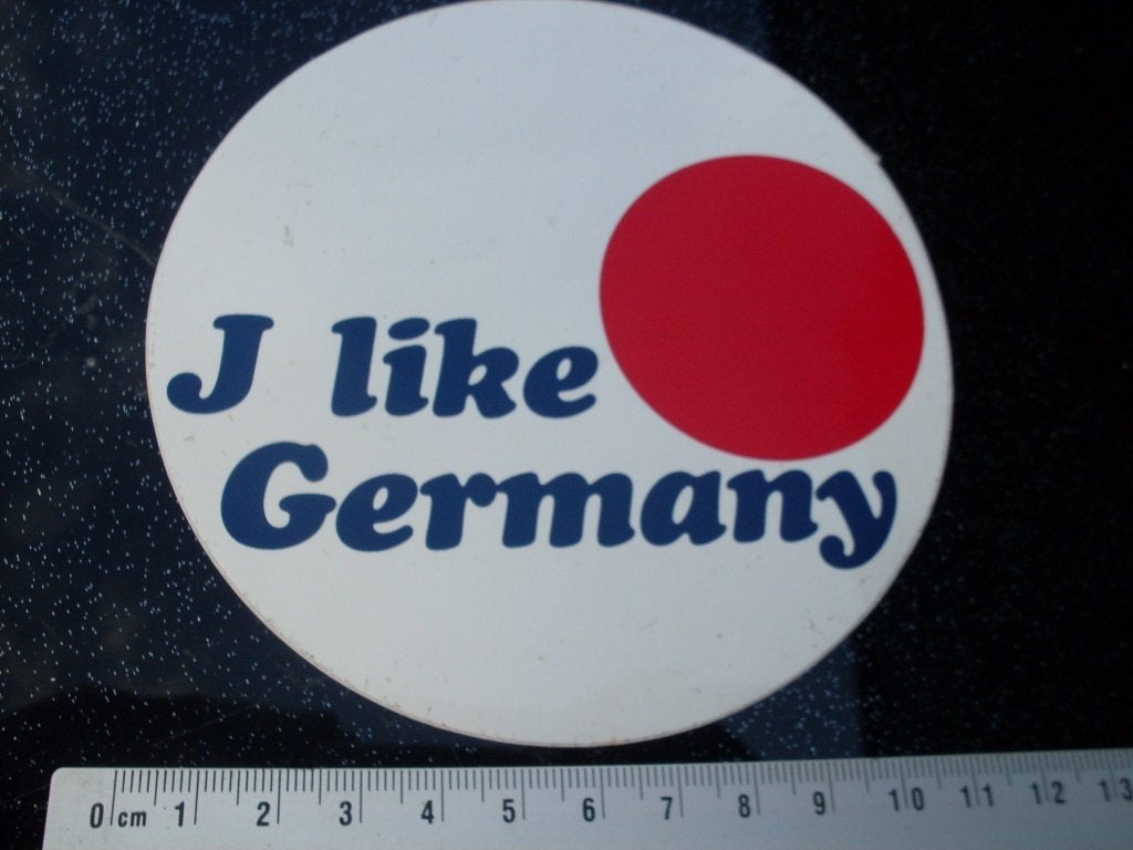 sticker i like germany logo duitsland deutschland rotpunkt, Verzenden, Zo goed als nieuw, Overige typen