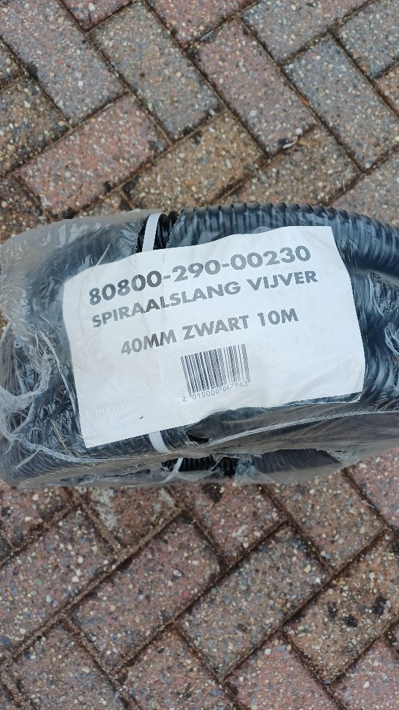 Nieuwe spiraalslang vijver 40mm zwart 10m, Tuin en Terras, Ophalen of Verzenden, Nieuw, Overige typen